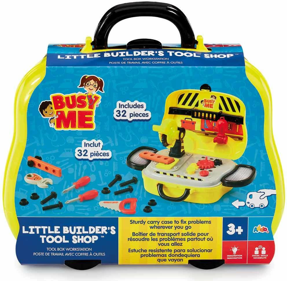 Set lodër për fëmijë Busy Me Little Builder's Tool Shop