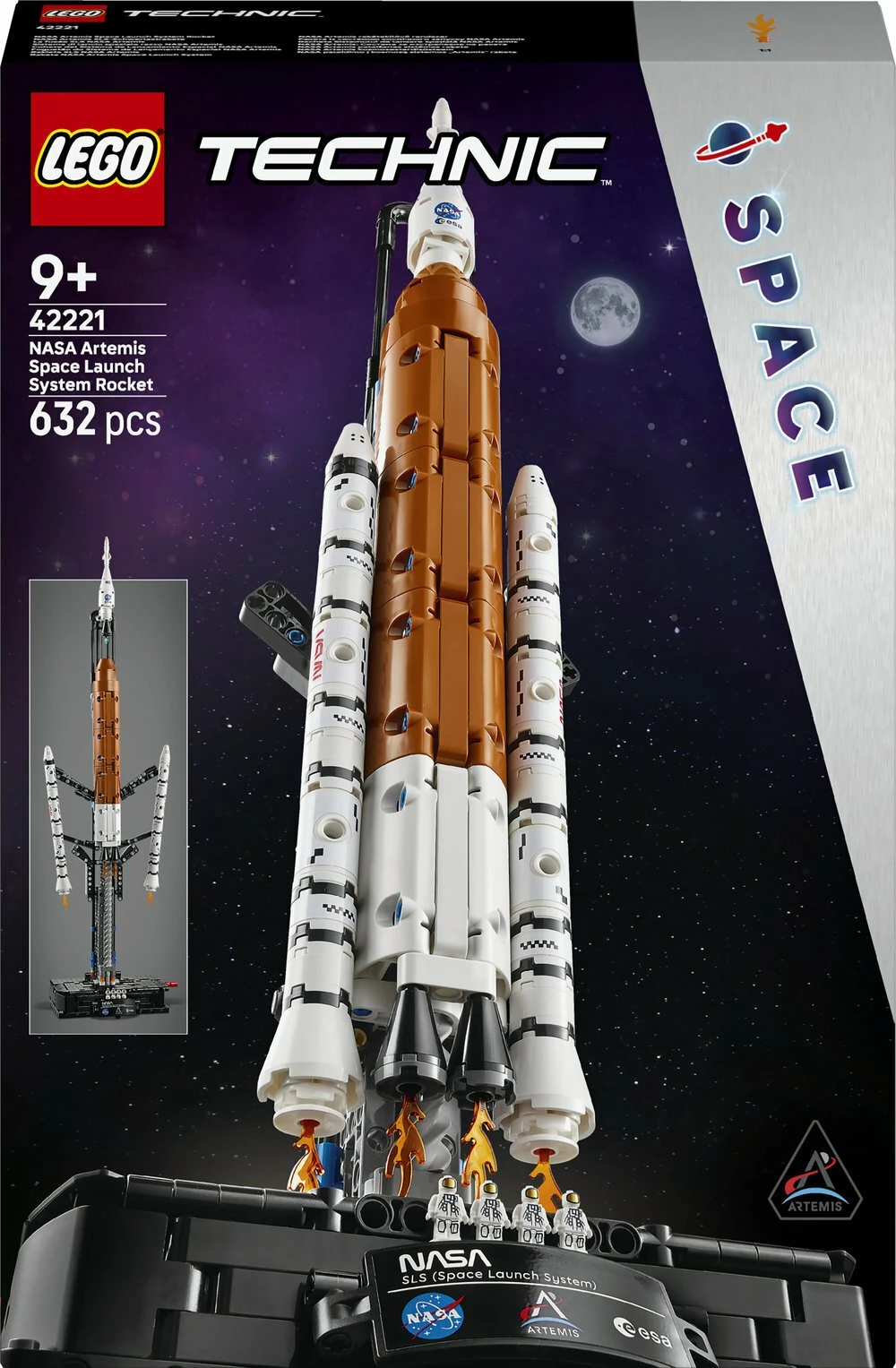 Set ndërtimi LEGO Technic SLS NASA Artemis Rocket 42221, 632 copë