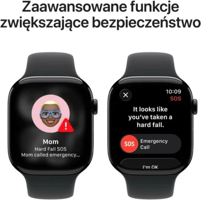 Smartwatch Apple Watch Series 11, 42 mm, GPS, kasë alumini Onyx, rrip sport Black S/M