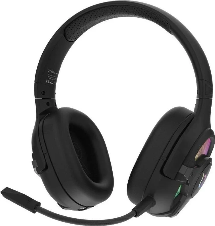 Kufje AQIRYS ARA, Wireless&BT+Wired, për lojtarë, ngjyrë e zezë