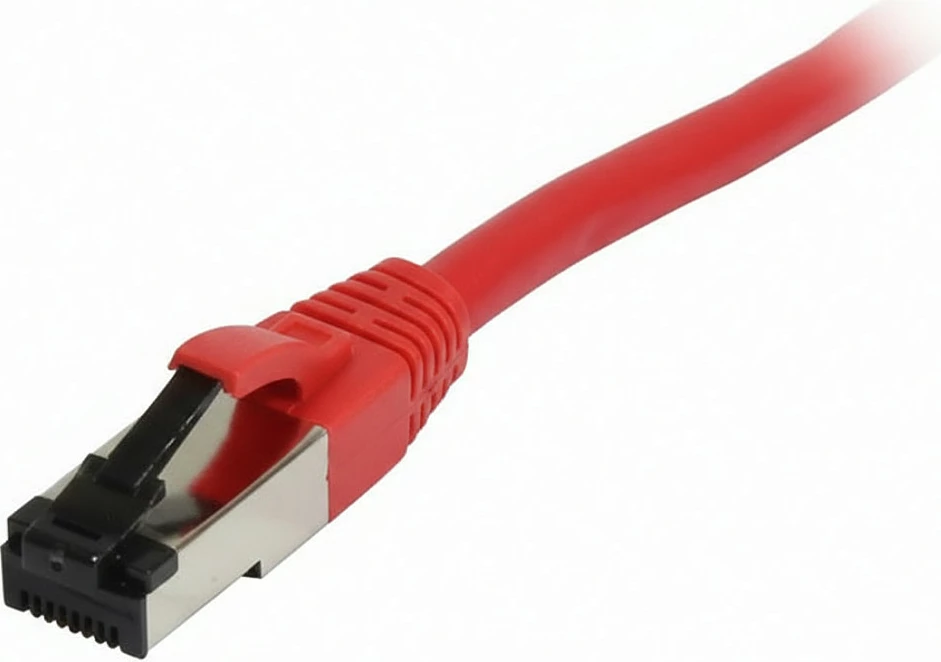 Kabllo rrjeti Synergy21 Patchkabel RJ45 CAT8.1, 0.25m, S/FTP, 2000MHz, e kuqe