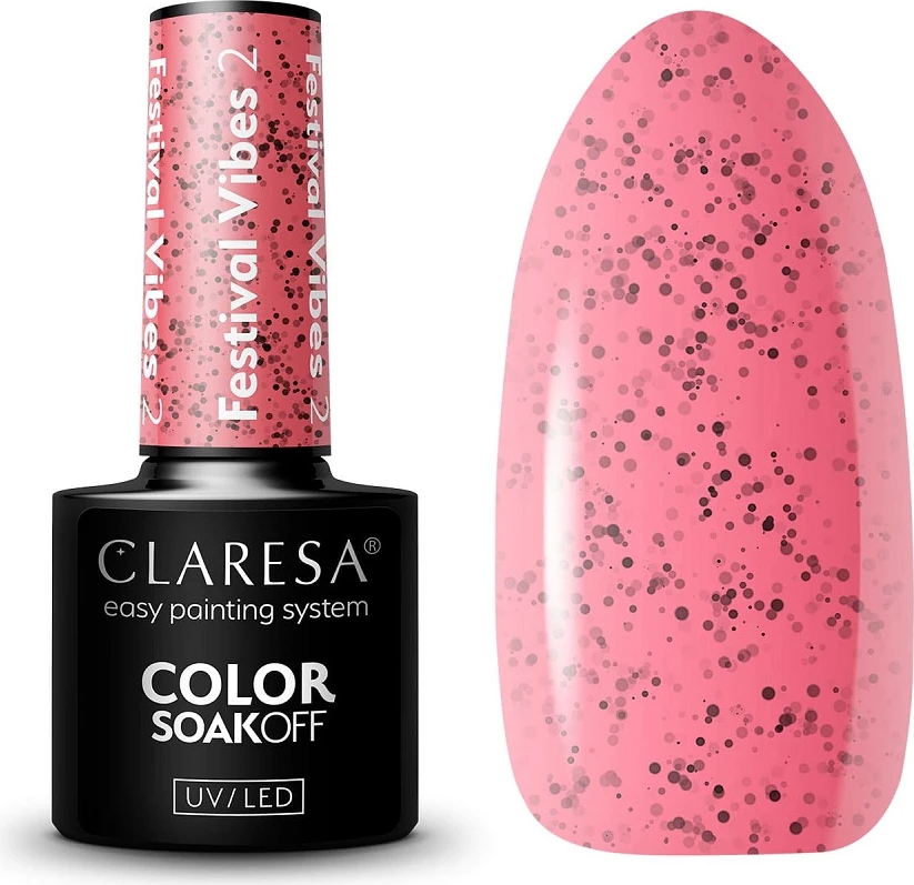 Llak për thonj për femra Claresa Festival Vibes Hybrid 2.5g