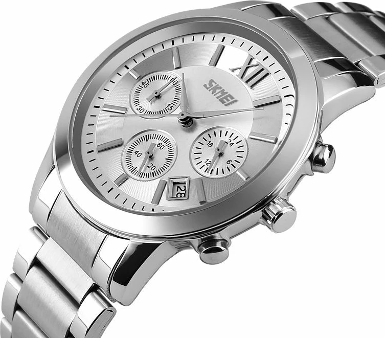 Orë dore për meshkuj Skmei, argjendi