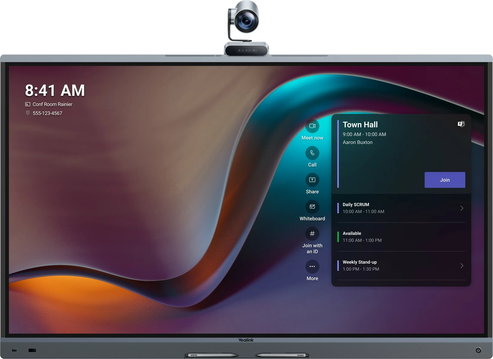 Pajisje konferencash Yealink Meetingboard 75 Pro-A02, 75 inç, 4K, 64GB, gri