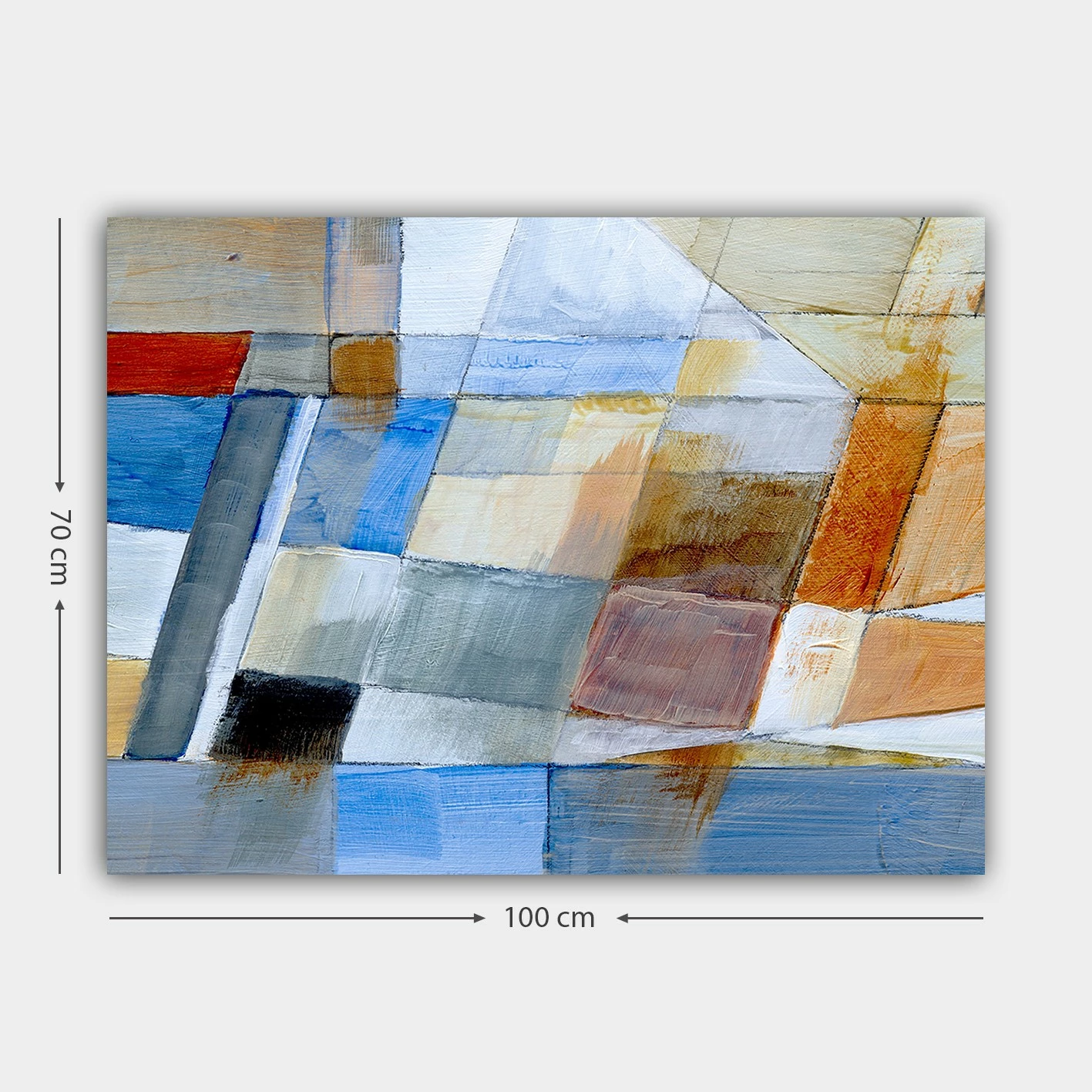 Pikturë dekorative në kanavacë, shumëngjyrëshe, 70x100cm, 97239719_70100