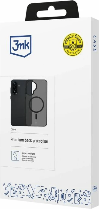Maskë telefoni 3mk Smoke MagCase për Samsung Galaxy A57, gri