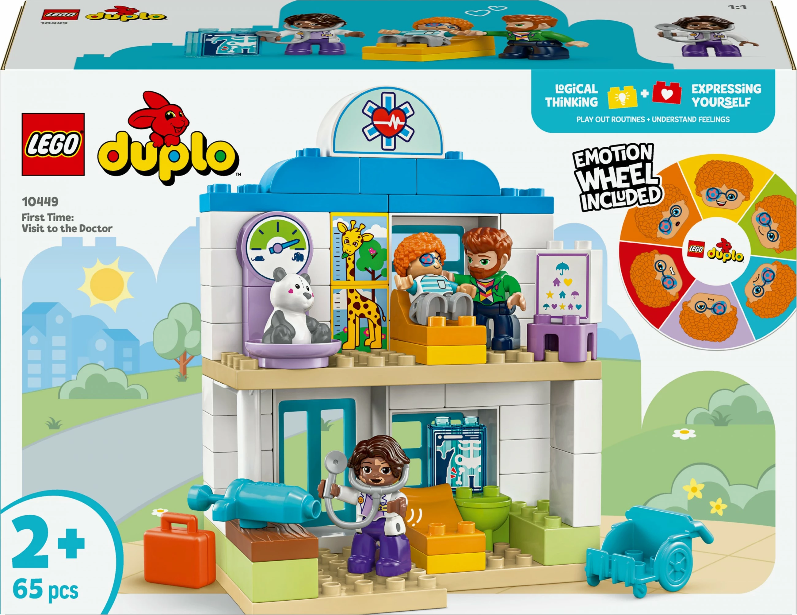 Set ndërtimi LEGO DUPLO 10449, 65 pjesë, shumëngjyrëshe