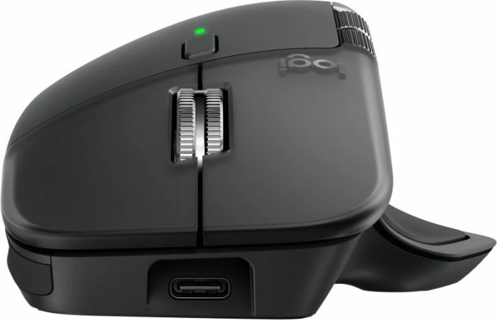 Maus wireless Logitech MX Master 4, 200–8000 DPI, Bluetooth/Logi Bolt, 8 butona, Grafit