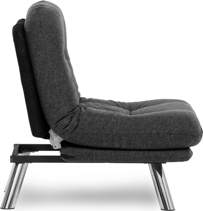 Krevat-karrige një vendi, Atelier del Sofa, Misa Small Solo, ngjyrë gri e errët