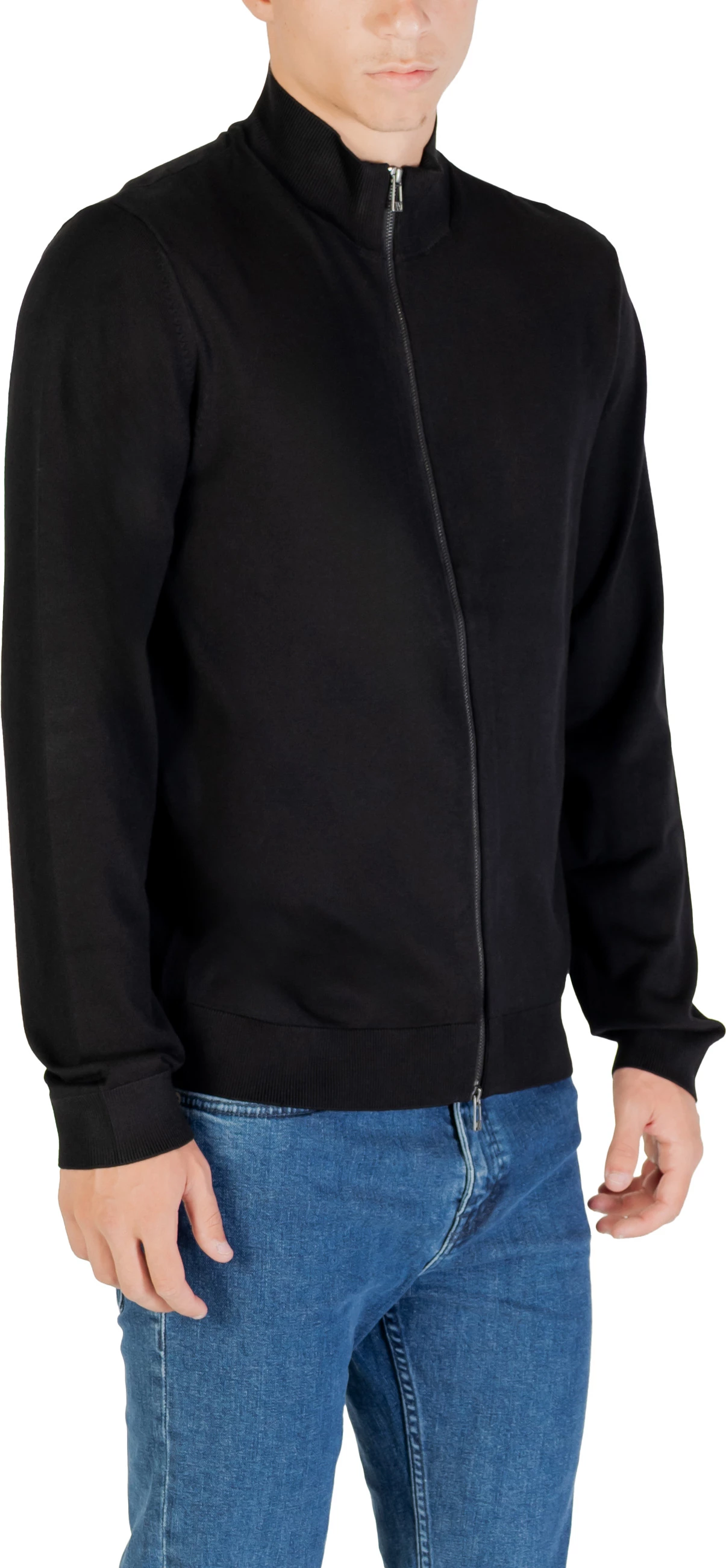 Kardigan për meshkuj Armani Exchange XM001279 AF10454, i zi [Madhësia: XXL]