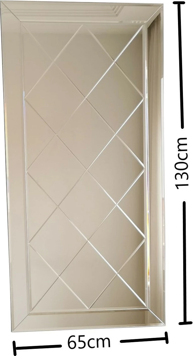 Pasqyrë Hanah Home, A306D, ngjyrë argjendi, 65x130cm