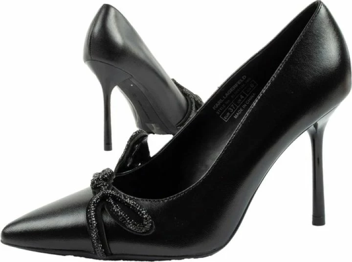 Këpucë me taka për femra Karl Lagerfeld, të zeza