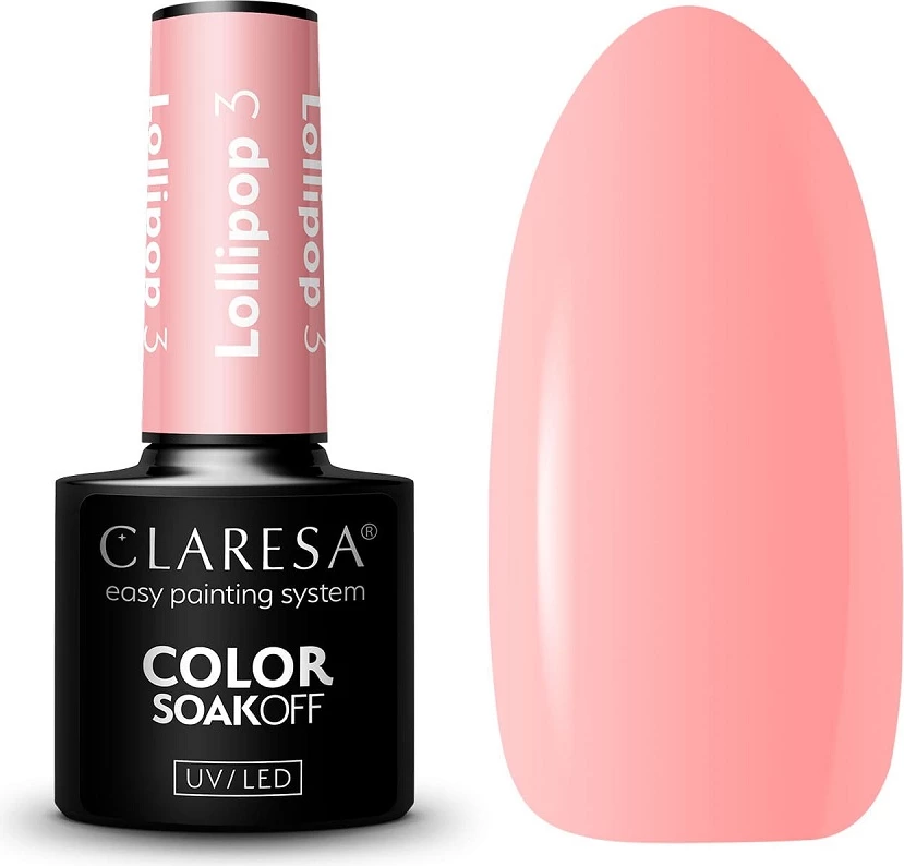 Llak për thonj për femra Claresa Lollipop Hybrid, 3.5g