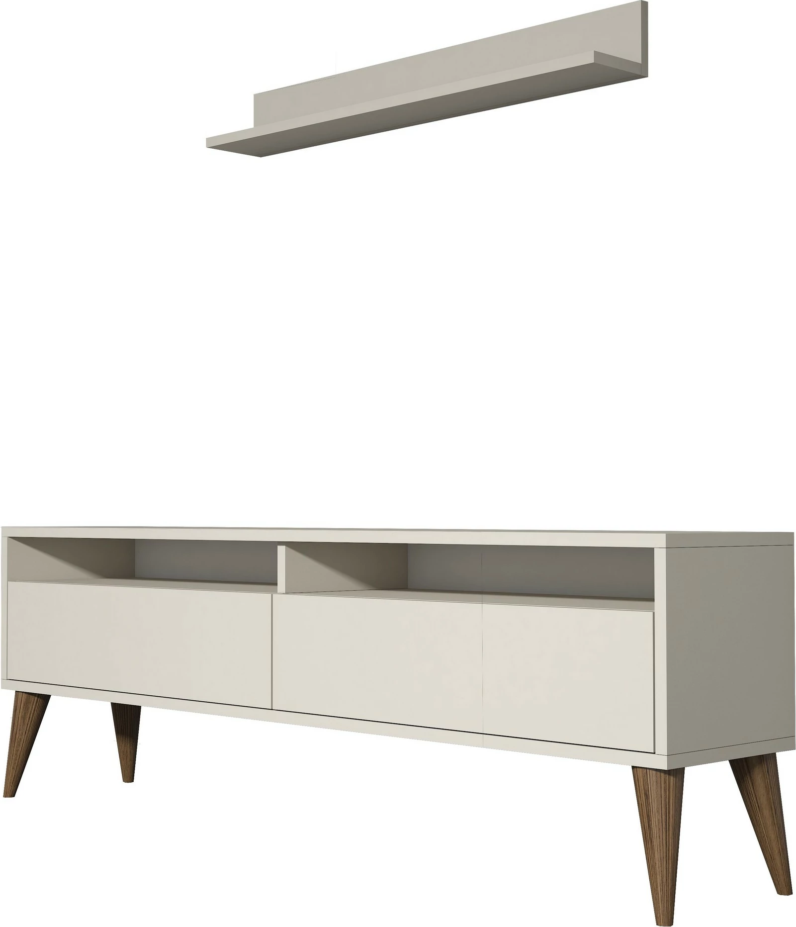 Komodë TV Hanah Home, Best, ngjyrë krem