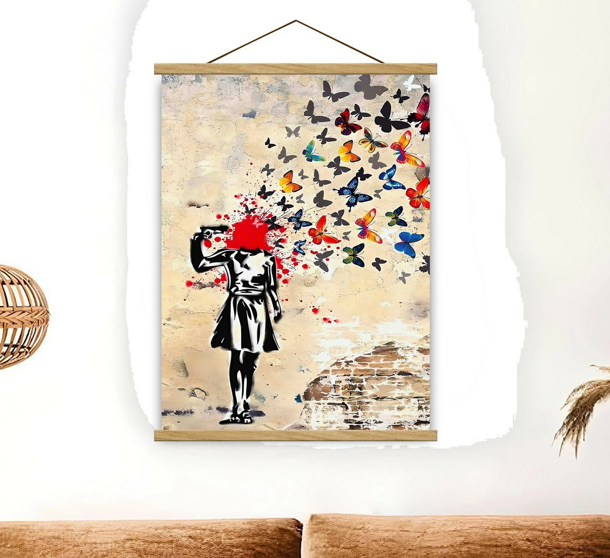 Pikturë dekorative me kornizë, shumëngjyrëshe, MRG51, 50x70cm