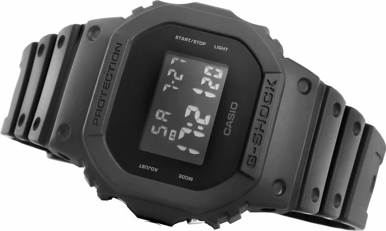 Orë dore për meshkuj Casio G-Shock, e zezë