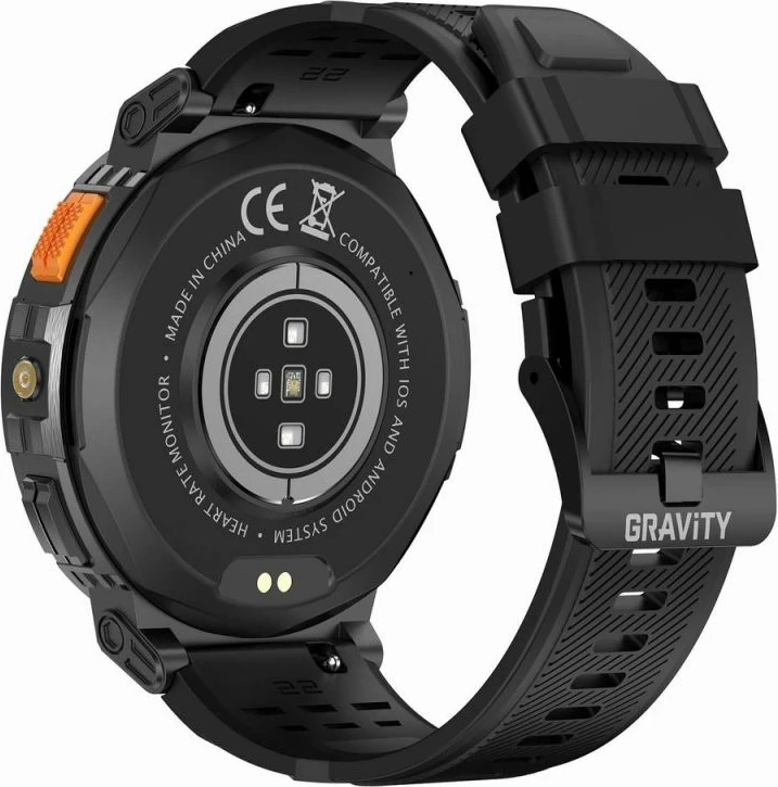Smartwatch Gravity për të gjithë, e zezë