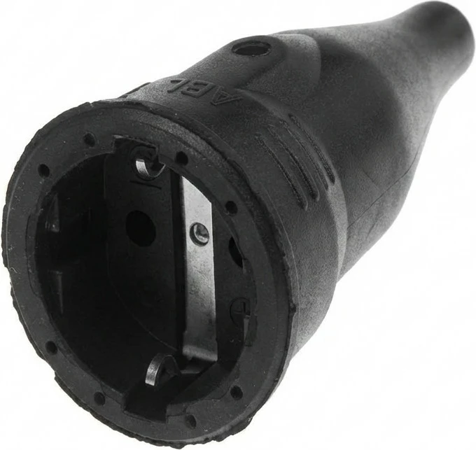 Lidhës kabllo SCHUKO ABL 100000048 (Typ 1566), IP20, TPE gome, i zi