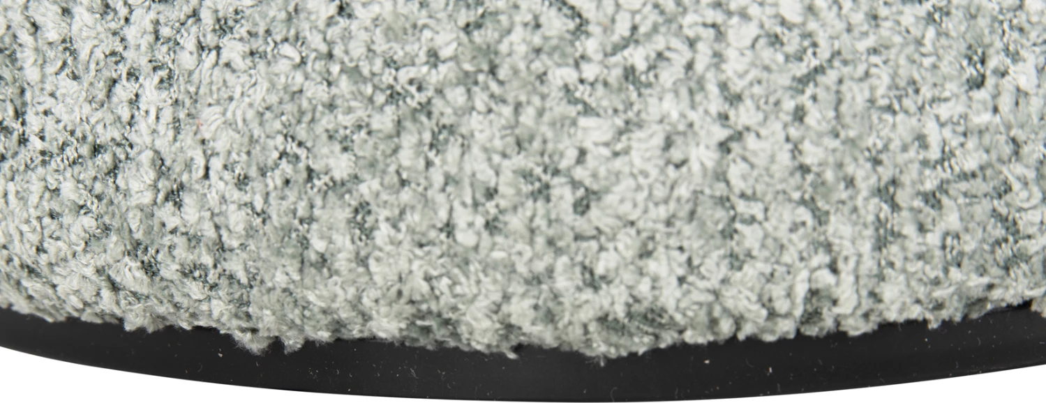Karrige për bar, pëlhurë boucle, ngjyrë fistik e gjelbër, detaj i zi, FH9604.05, D38x44 cm