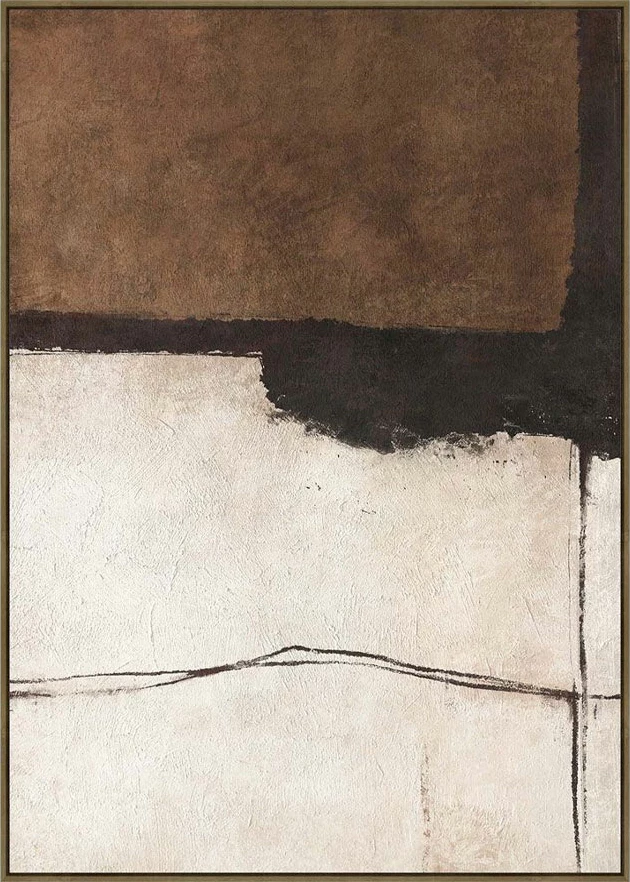 Pikturë dekorative me kornizë, Lost in Time, kanavacë, bezhë, e zezë, kafe, 80x120x4cm