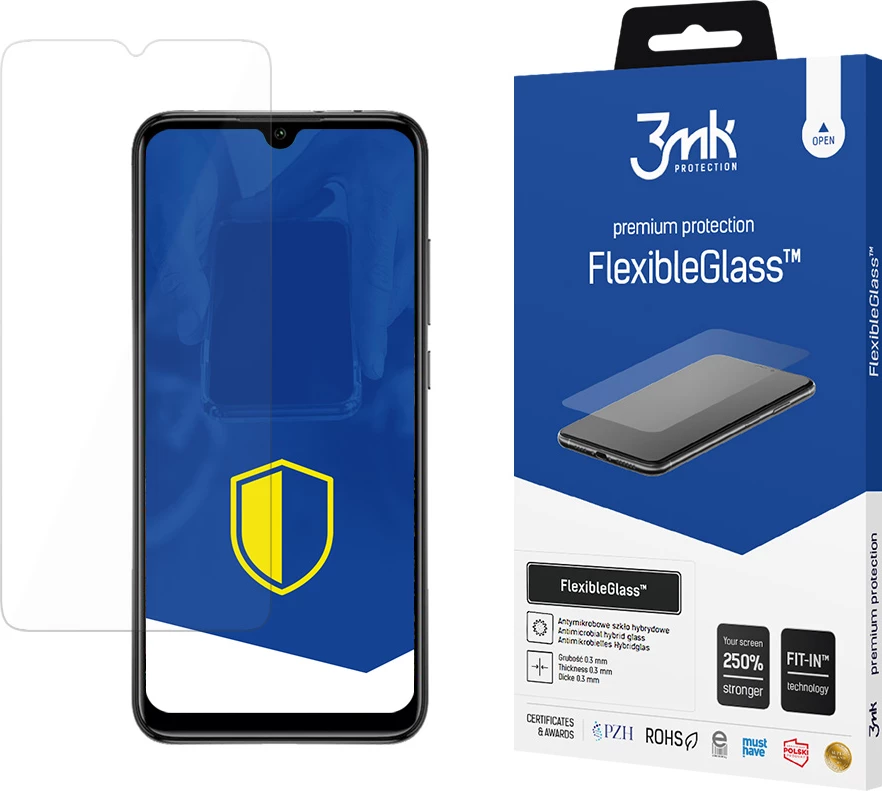Mbështjellës xhami hibrid 3mk Protection FlexibleGlass për Xiaomi Redmi 9, Transparent