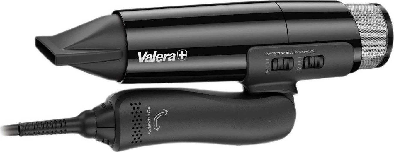 Tharëse flokësh Valera MatrixCare AI Fold-Away, 2000W, jonizim, dorezë e palosshme, e zezë