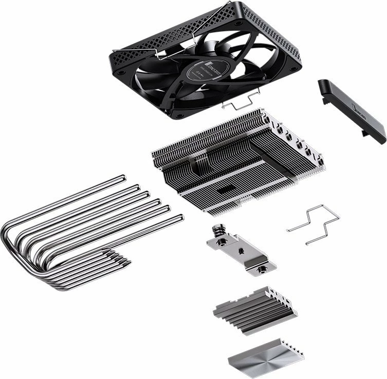 Ftohës CPU Jonsbo HP-600, 120mm, 6 heatpipes, 210W TDP, i zi