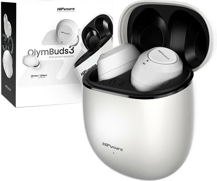 Kufje TWS HiFuture OlymBuds3, të bardha