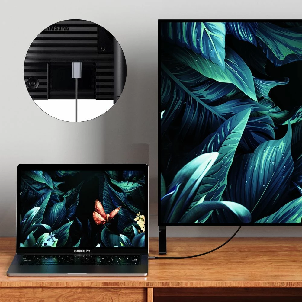 Kabllo Tech-Protect UltraBoost USB-C në HDMI 4K 60Hz, 2m, e zezë