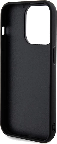 Mbështjellës Guess Sequin Script Metal për iPhone 14 Pro Max, i zi