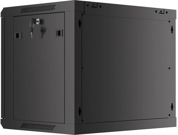 Kasë rrjeti Lanberg WF01-6409-00B, 19", 6U, 600x450 mm, e zezë, për mur