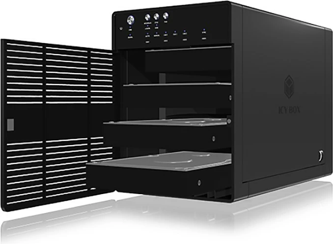 Kuti e jashtme HDD ICY BOX IB-3640SU3, 4x 3.5", USB 3.2 Gen 1, eSATA, e zezë