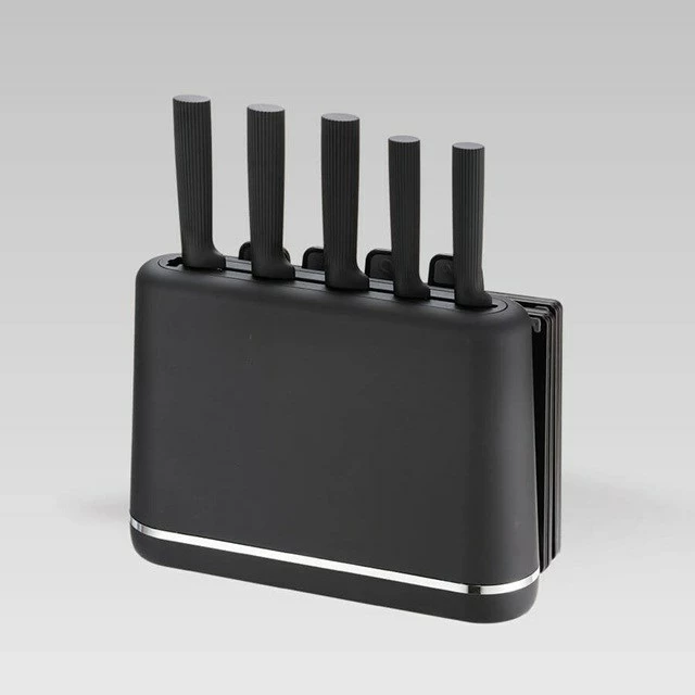 Set thika kuzhine Maestro MR-1412-BLACK me bllok dhe dërrasë prerëse, e zezë