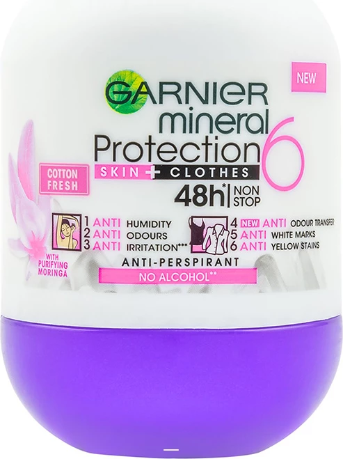 Deo Roll On Mineral Protection 5 Cotton Fresh 50ML