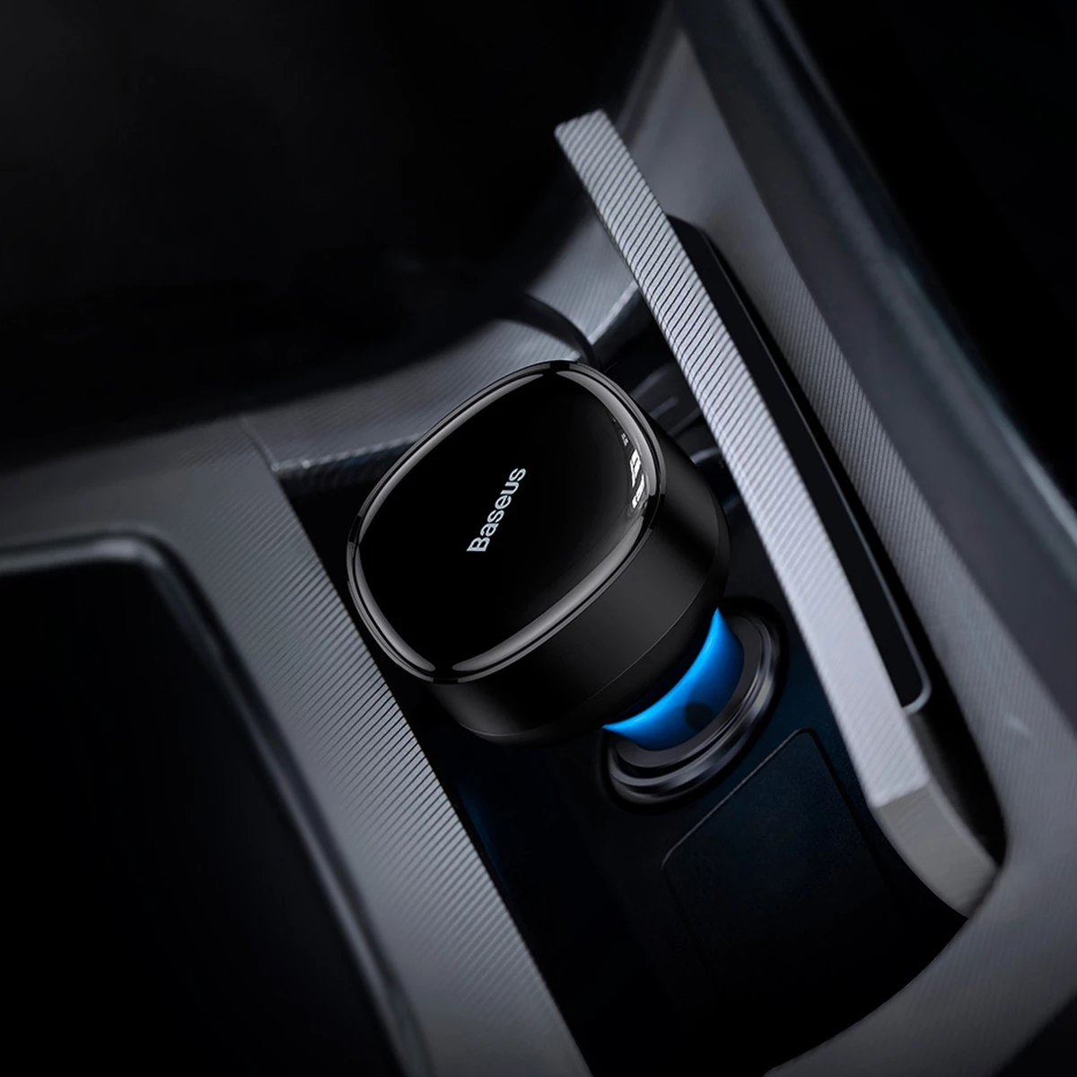 Karikues veture Baseus Enjoyment 2in1, 30W, me kabllo USB-C dhe Lightning, i zi