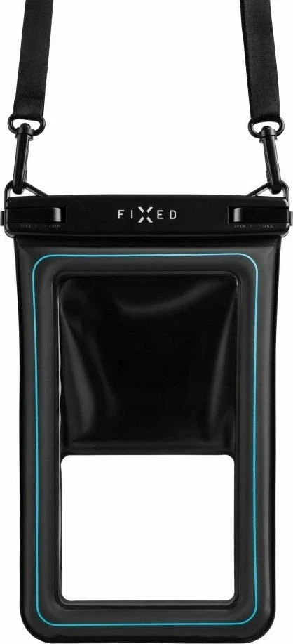 Mbështjellës i papërshkueshëm prej ujit Fixed Float Max universal deri 7.5\", IPX8, me litar qafe, i zi