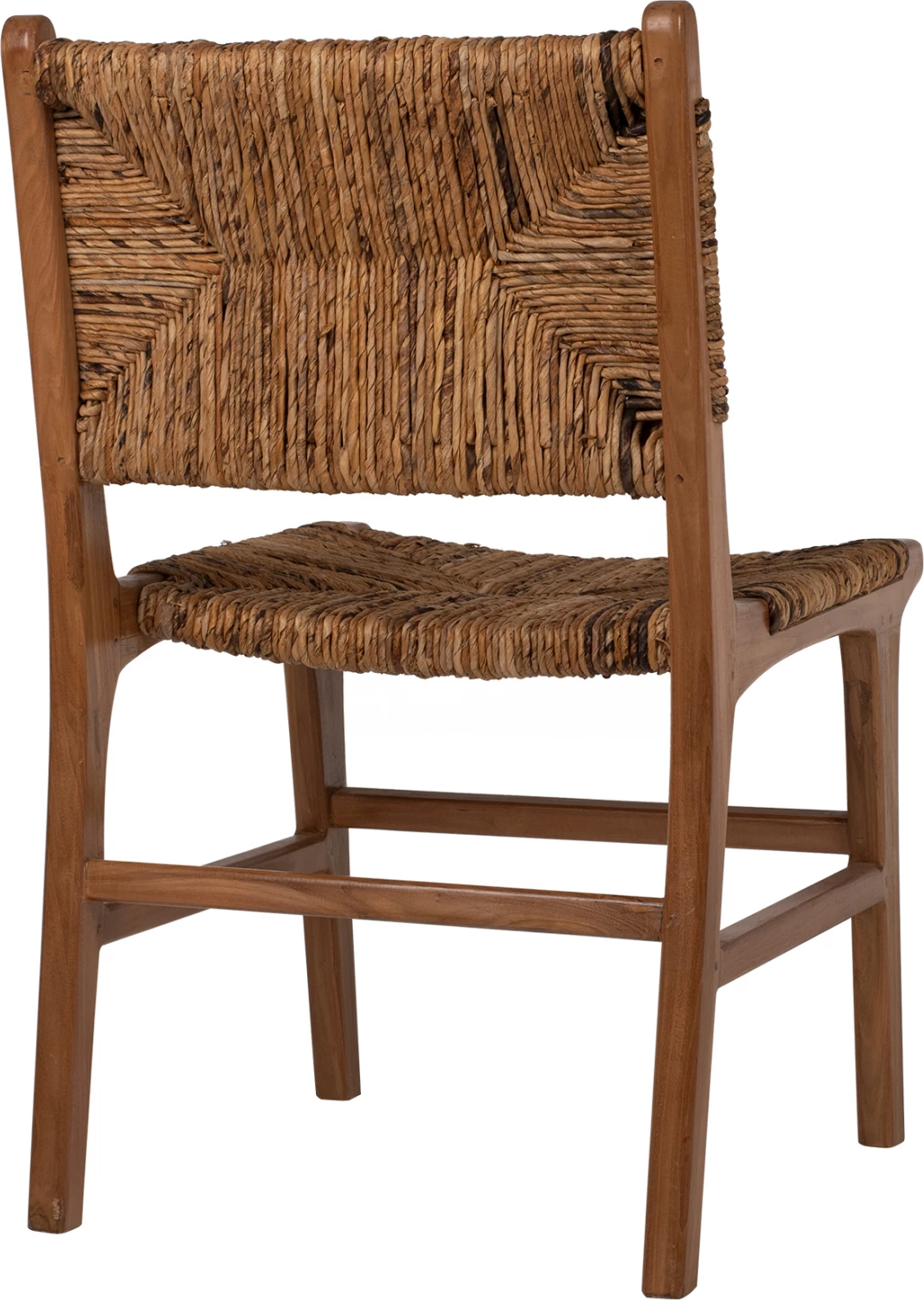 Karrige FH9399.11 dru teak me hasër në shpinë dhe ulëse, ngjyrë natyrale, 51x60,5x88Hcm