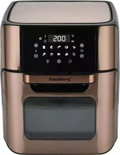 Fritezë me ajër Klausberg KB-7598 12L 1800W, e zezë, set me aksesorë