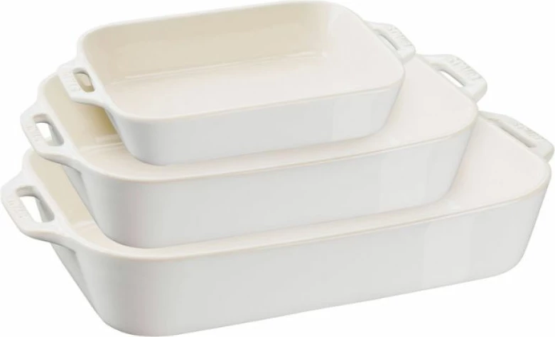 Set tepsi pjekje ZWILLING STAUB COOKING 3 copë, fildish