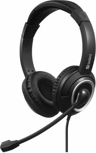 Kufje me mikrofon Sandberg USB-C Chat Headset 126-47, kabllo 1.8 m, të zeza