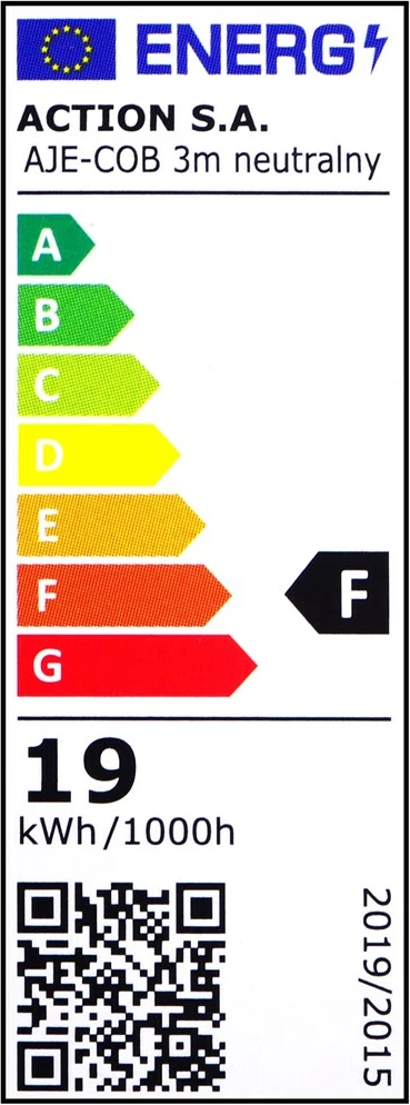 Dritë për ambiente të brendshme me shirit AJE-COB, 3m
