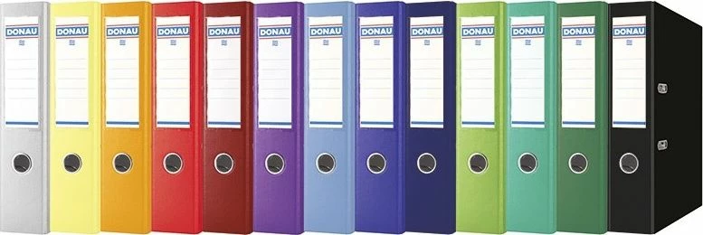 Dosje unazore Donau Premium 3975001PL-13 A4 75mm 2-unazore, Gri
