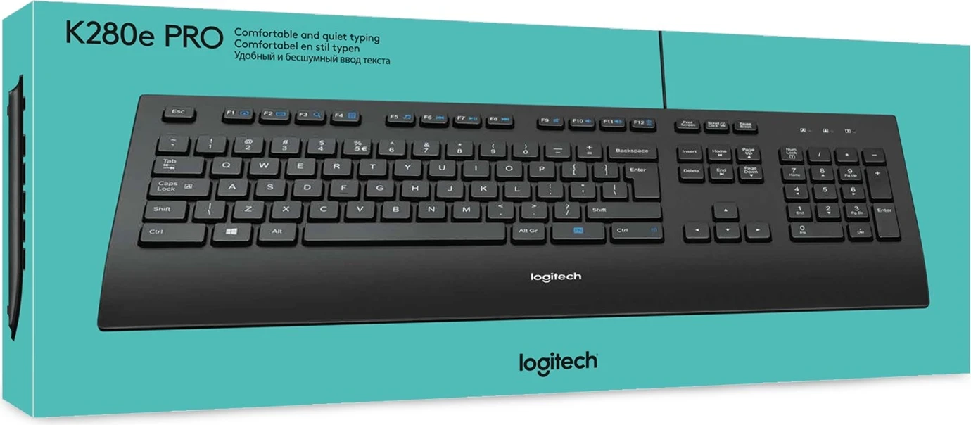 Tastierë Logitech K280e për Biznes, e Zezë