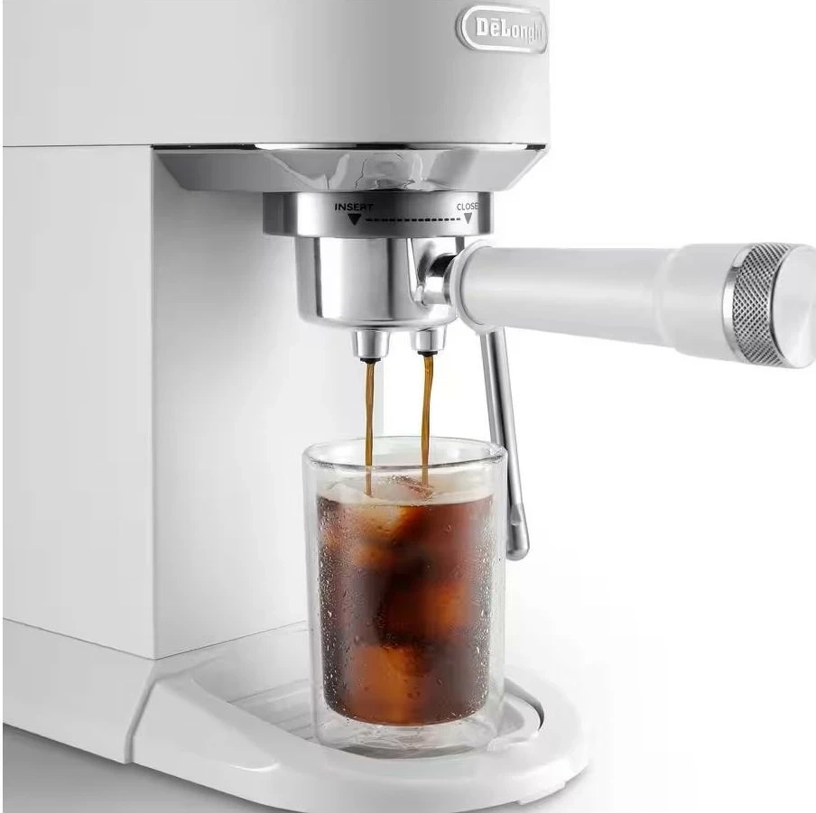 Aparat kafeje DeLonghi Dedica Duo EC890.WI, për kafe të nxehtë dhe të ftohtë, bardhë