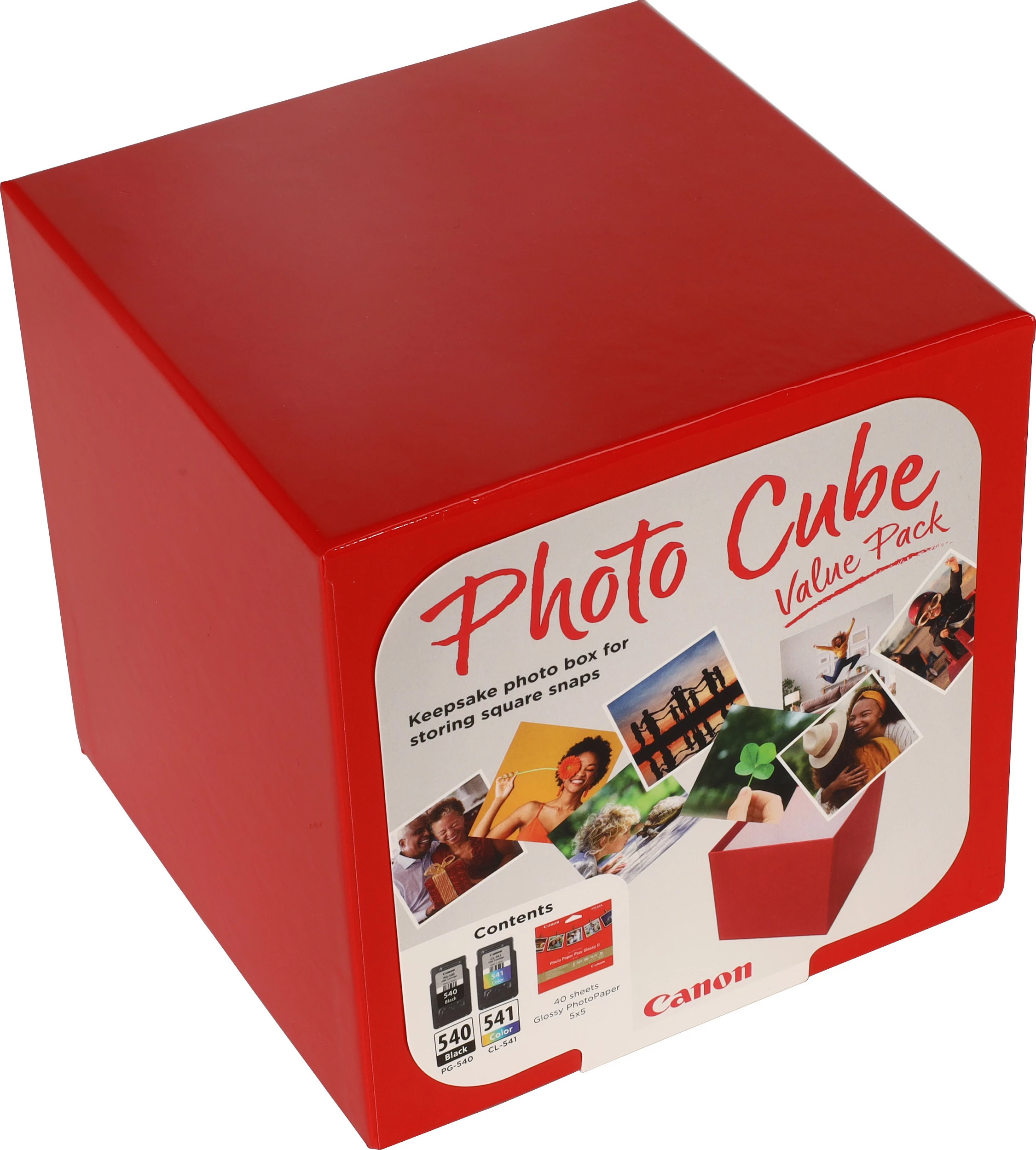 Set kartusha boje Canon PG-540 + CL-541, e zezë + ngjyra, me letër foto Glossy 5x5