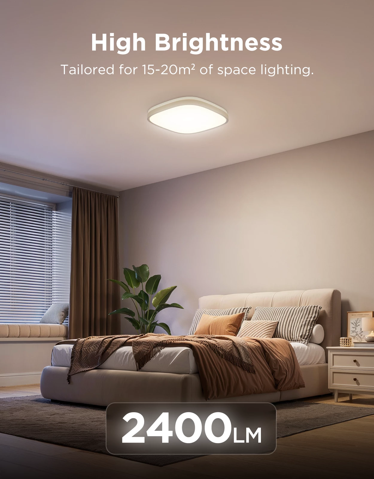 Dritë tavanore smart Govee Square Ceiling Light RGBWW + RGBIC 30 cm, e bardhë