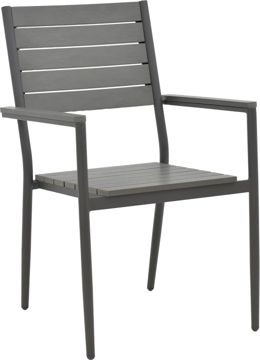 Karrige për kopsht Uplift alumini anthracite- dru i përpunuar gri 60x56.3x89cm