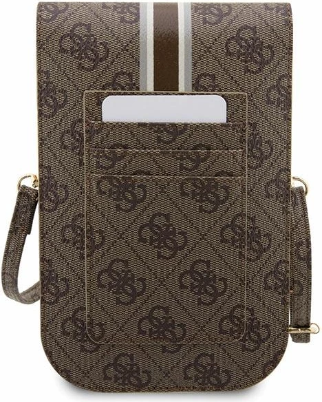 Çantë për telefon Guess 4G Stripes, kafe