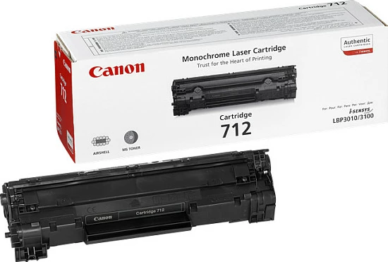 Toner Canon 712, 1500 faqe, i zi, 1 copë