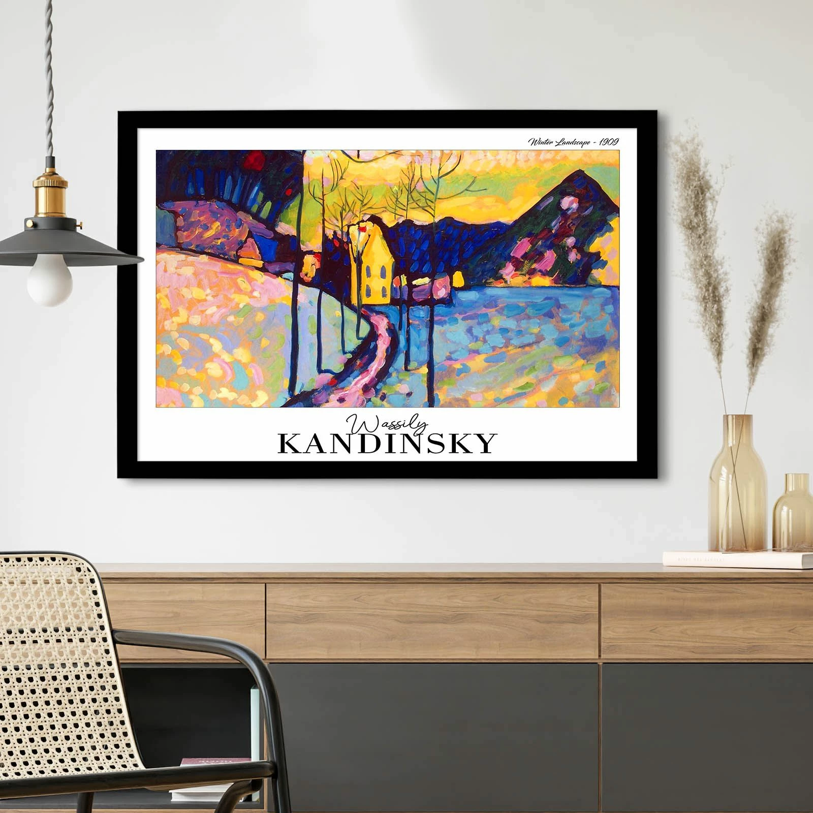 Pikturë dekorative me kornizë, Wallity, 4262SYHKANDINSKY-023